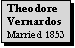 Text Box: Theodore Vernardos
Married 1853
