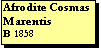 Text Box: Afrodite Cosmas
Marentis
B 1858
