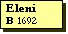 Text Box: Eleni
B 1692
